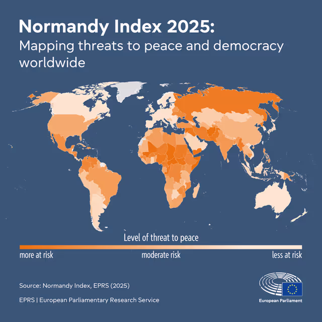 Mapping threats to peace and democracy worldwide: Normandy Index